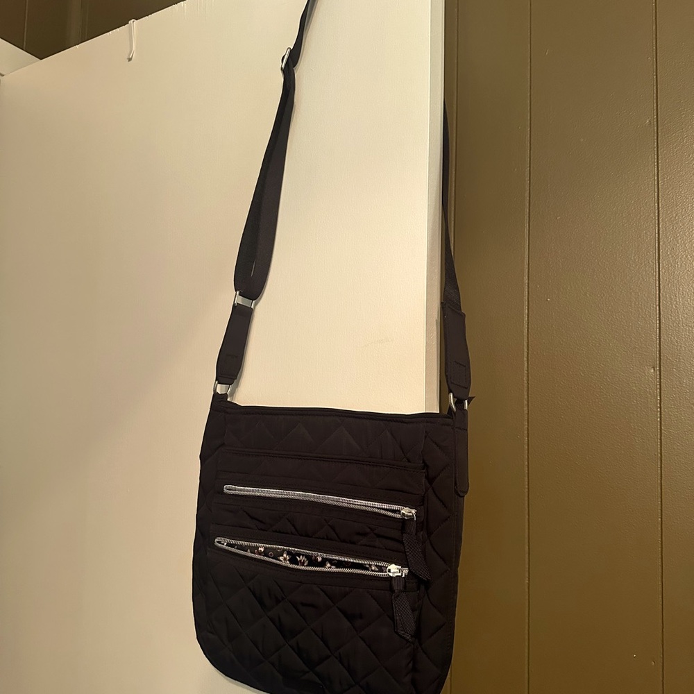 Vera Bradley Black Quilted Crossbody Bag